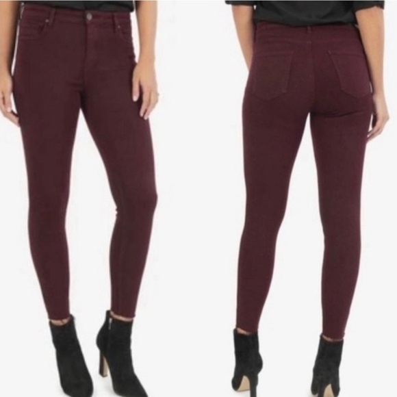 KUT from the Kloth Donna Ankle Skinny Jeans - Size 16W - Burgundy - Picture 1 of 13